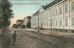 Munkegaden med Stiftsgaarden Trondheim, Norway Postcard Postcard