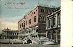 Palazzo Ducale con le Carceri Venice, Italy Postcard Postcard