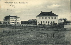 Skolan & Prastgarden Toreboda, Sweden Postcard Postcard