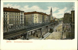 Hochbahnhof Oranienstrasse Berlin, Germany Postcard Postcard