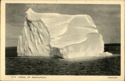 Iceberg Off Newfoundland Postcard