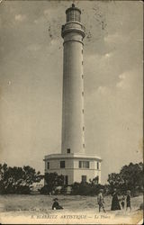 Lighthouse Biarritz, France Postcard Postcard