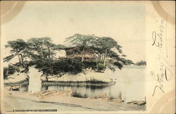 Matsushima inland sea godai church Japan Postcard Postcard