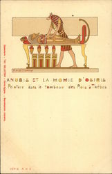 Anubis et la Momie D'Osiris Peinture dans le tombeau des Rois a Thebes Egypt Africa Postcard Postcard