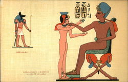 God Anubis; King Ramesses Postcard Postcard