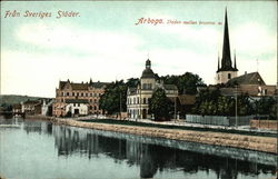 Staden Mellan Broarna Postcard