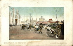 Franco-British Exhibition - Rickshaws in the Exhibition Grounds Exposition Postcard Postcard