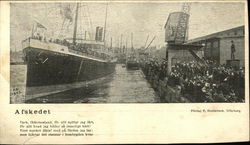 Afskedet - Ship Departing Sweden Postcard Postcard