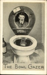 The Bowl Gazer - Hitler Nazi Germany Postcard Postcard