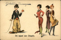 De Appel Van Chaplin Celebrities Postcard Postcard