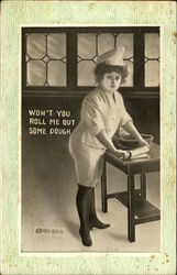 Won't you Roll me out Some Dough Postcard