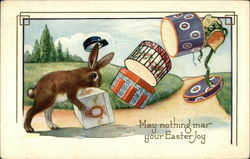 May Nothing Mar Your Easter Joy With Bunnies Postcard Postcard