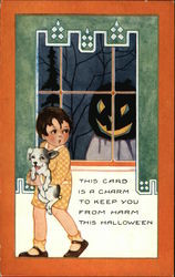 This Card is a Charm to Keep You from Harm this Halloween Postcard Postcard