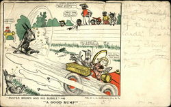 Buster Brown and His Bubble, A Good Bump Black Americana Postcard Postcard