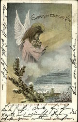 Gloria in Excelsis Deo Angels Postcard Postcard