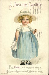 A Joyous Easter, May Easter with its Joyous Ring to you and yours Much Gladness Bring Ellen Clapsaddle Postcard Postcard