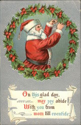 On This Glad Day may Joy Abide With you from Morn Till Eventide Postcard