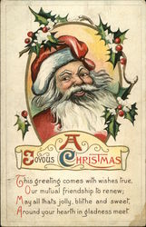 A Joyous Christmas, This Greeting Comes with Wishes True Postcard