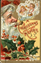 A Christmas Reverie Santa Claus Postcard Postcard