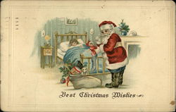 Best Christmas Wishes Santa Claus Postcard Postcard