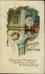 All the Joys of Christmas May the Glad Christmas Spirit be With you and Remain Santa Claus Postcard Postcard