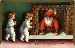 Hands up, Santa! Postcard