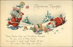 Christmas Thoughts Santa Claus Postcard Postcard