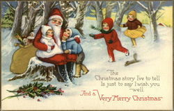 The Christmas Story I've to Tell is Just to say I Wish you Well and a Very Merry Christmas Postcard