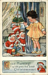 Good Morning! I Wish you the Best Christmas Ever! Santa Claus Postcard Postcard