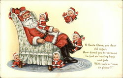 O Santa Claus, you Dear old Rogue, How Dared you to Presume to fool us Trusting Boys and Girls Postcard