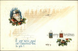 Merry Christmas, a Right Merrie, Good old Christmas Time to You! Santa Claus Postcard Postcard