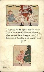 Christmastide Again Draws Near Full of Love and Yuletide Cheer Postcard