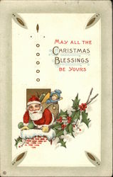 May All the Christmas Blessings be Yours Postcard