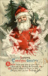 Loving Christmas Greeting Postcard