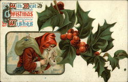 With Best Christmas Wishes Postcard