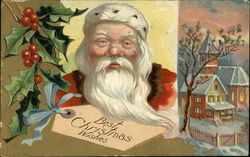 Best Christmas Wishes Santa Claus Postcard Postcard