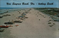 View of Beach, Looking South New Smyrna Beach, FL Postcard Postcard