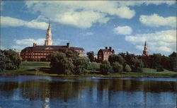 Across Johnson Pond at Colby College Waterville, ME Postcard Postcard