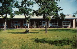 The Main Dining Hall at Camp Garland Locust Grove, OK Postcard Postcard