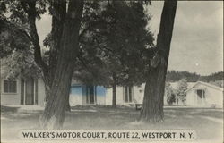 Walker's Motor Court Westport, NY Postcard Postcard