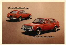 Chevette Hatchback Coupe and Sedan Cars Postcard Postcard