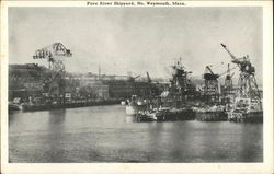 Fore River Shipyard Postcard