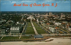 Aerial View of Ocean Grove, N.J Postcard