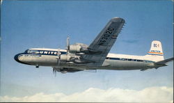 United DC-7 Postcard