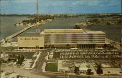 Miami Herald Building on Biscayne Bay Florida Postcard Postcard