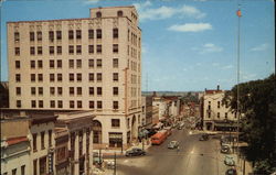 Main Street, Looking North from Public Square Postcard