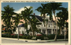 Colonial Manor Postcard