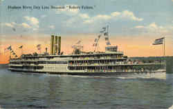 Hudson River Day Line Steamer Robert Fulton Postcard