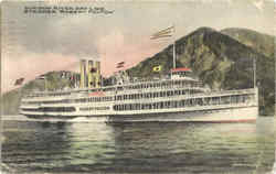 Hudson River Day Line Steamer Robert Fulton Postcard