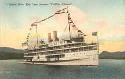 Hudson River Day Line Steamer Dewitt Clinton Postcard